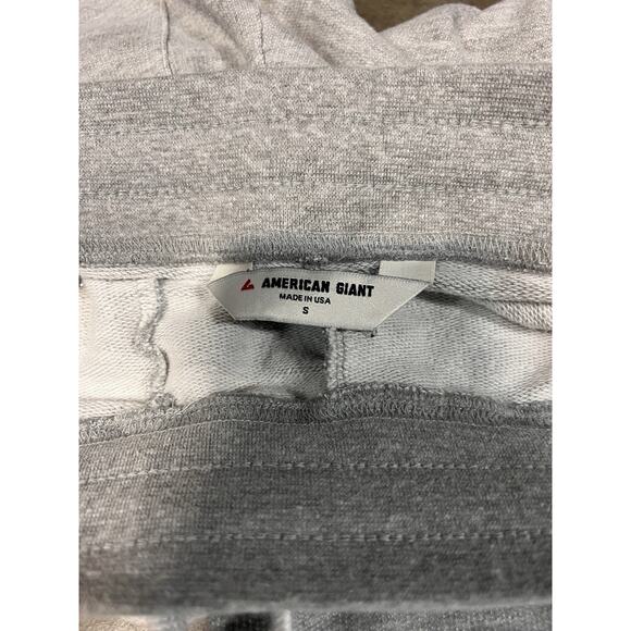 American Giant Mens Jogger Sweatpants Gray Size S Drawstring Cotton USA Made - Picture 7 of 13